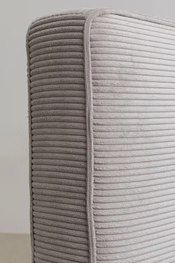 Outlet KARE Design Łóżko podwójne z zagłówkiem szare nogi czarne 180x200 cm - KARE