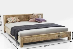 Fashion KARE Design Łóżko Puro 180x200 cm drewniane - KARE