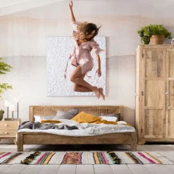 Sale KARE Design Łóżko Puro 160x200 cm drewniane - KARE