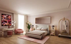 Fashion KARE Design Łóżko Tivoli 180x200 cm ecru - KARE