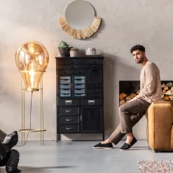 Sale KARE Design Komoda Art Factory 77x133 cm czarna - KARE