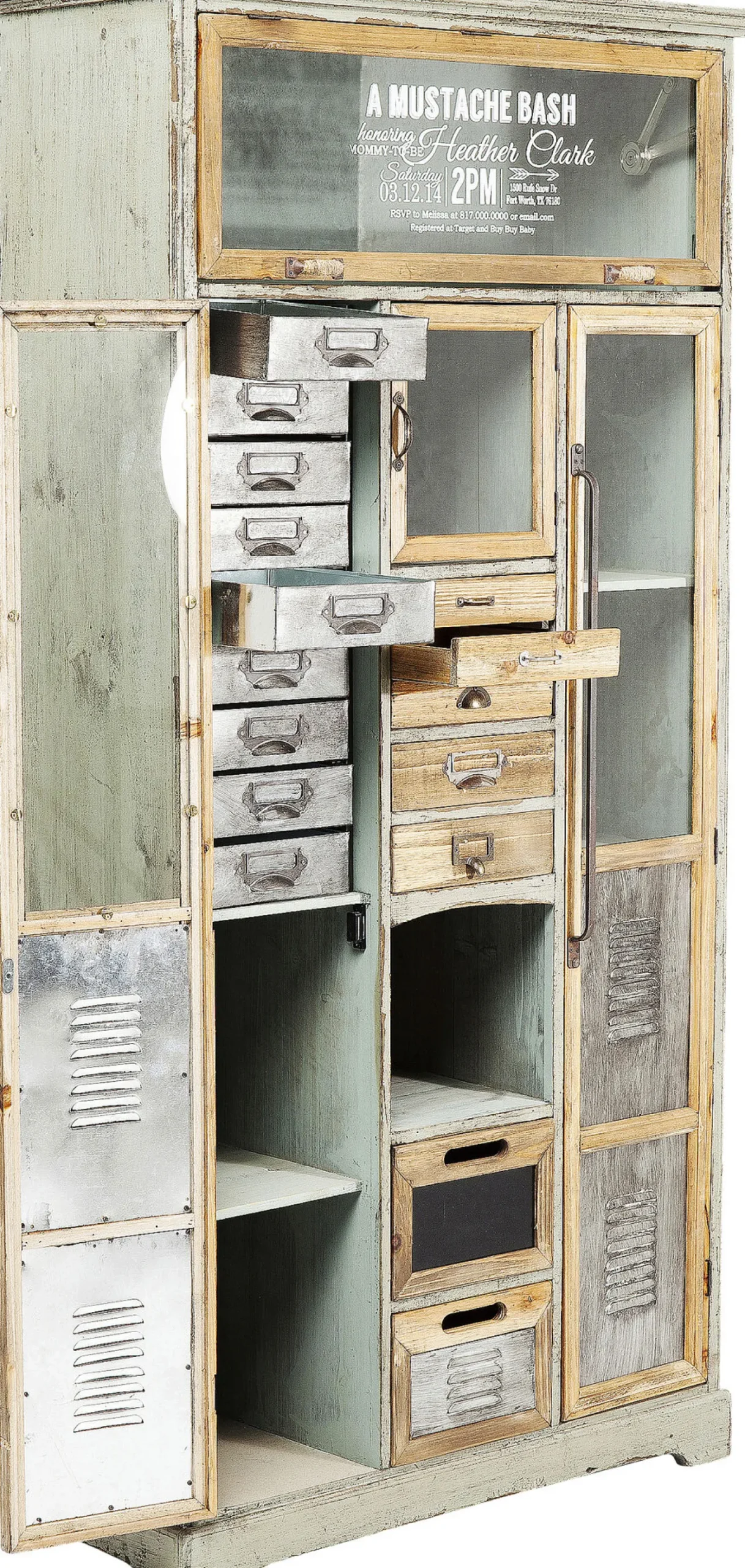 Sale KARE Design Komoda Barber Shop 81x162 cm drewniana - KARE