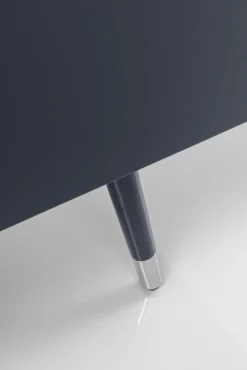 Clearance KARE Design Komoda Catania 180x61 cm ciemnoszara - blat szklany - KARE