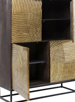 Outlet KARE Design Komoda Circulo 120x150 cm czarno-złota - KARE