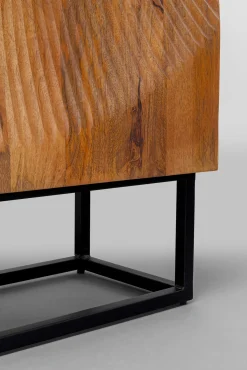 New KARE Design Komoda drewniana 2-drzwiowa boho podstawa czarna 76x140 cm - KARE