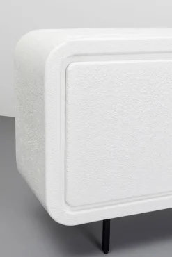 Online KARE Design Komoda 3-drzwiowa biała skandynawska drewno i MDF nogi czarne 160x75 cm - KARE