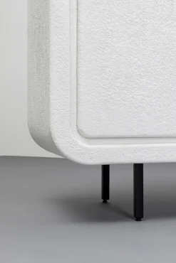 Online KARE Design Komoda 3-drzwiowa biała skandynawska drewno i MDF nogi czarne 160x75 cm - KARE