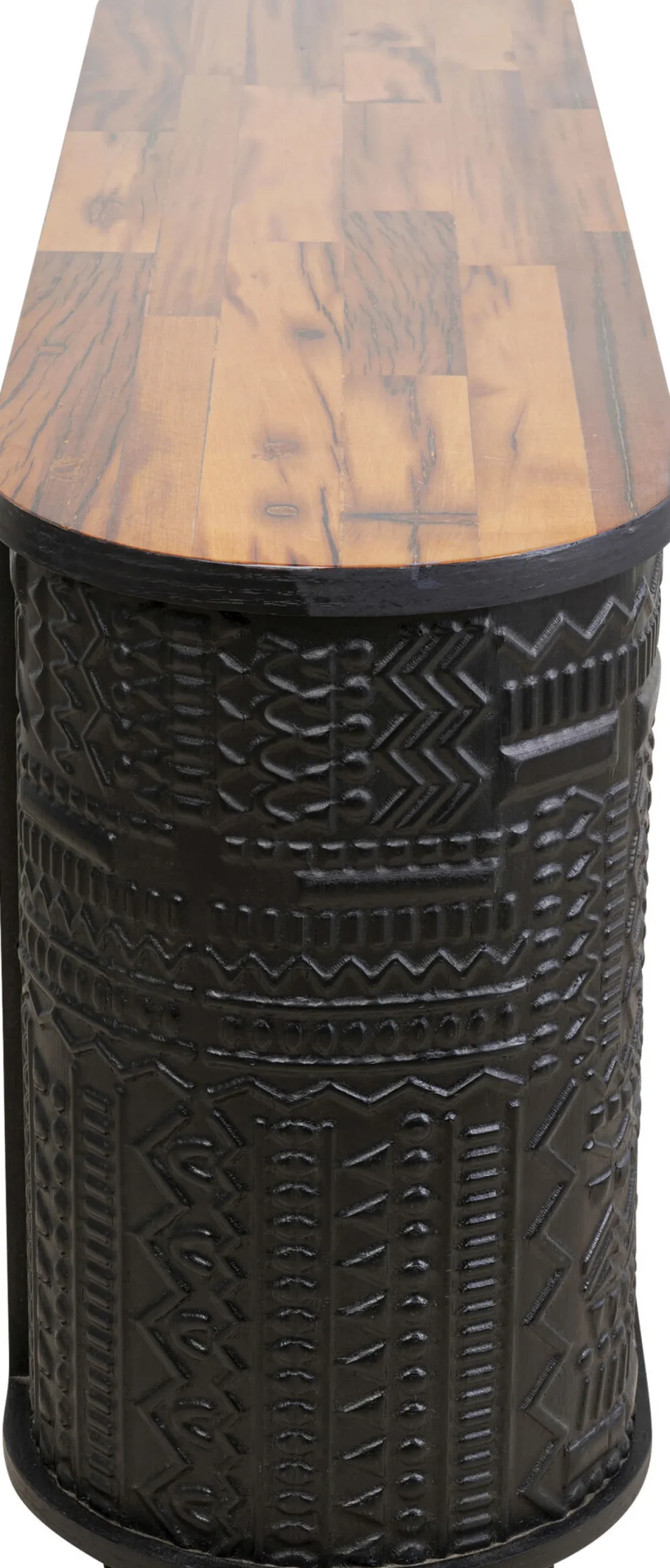 Online KARE Design Komoda 3-drzwiowa boho drewno mango czarne blat naturalny 160x75 cm - KARE