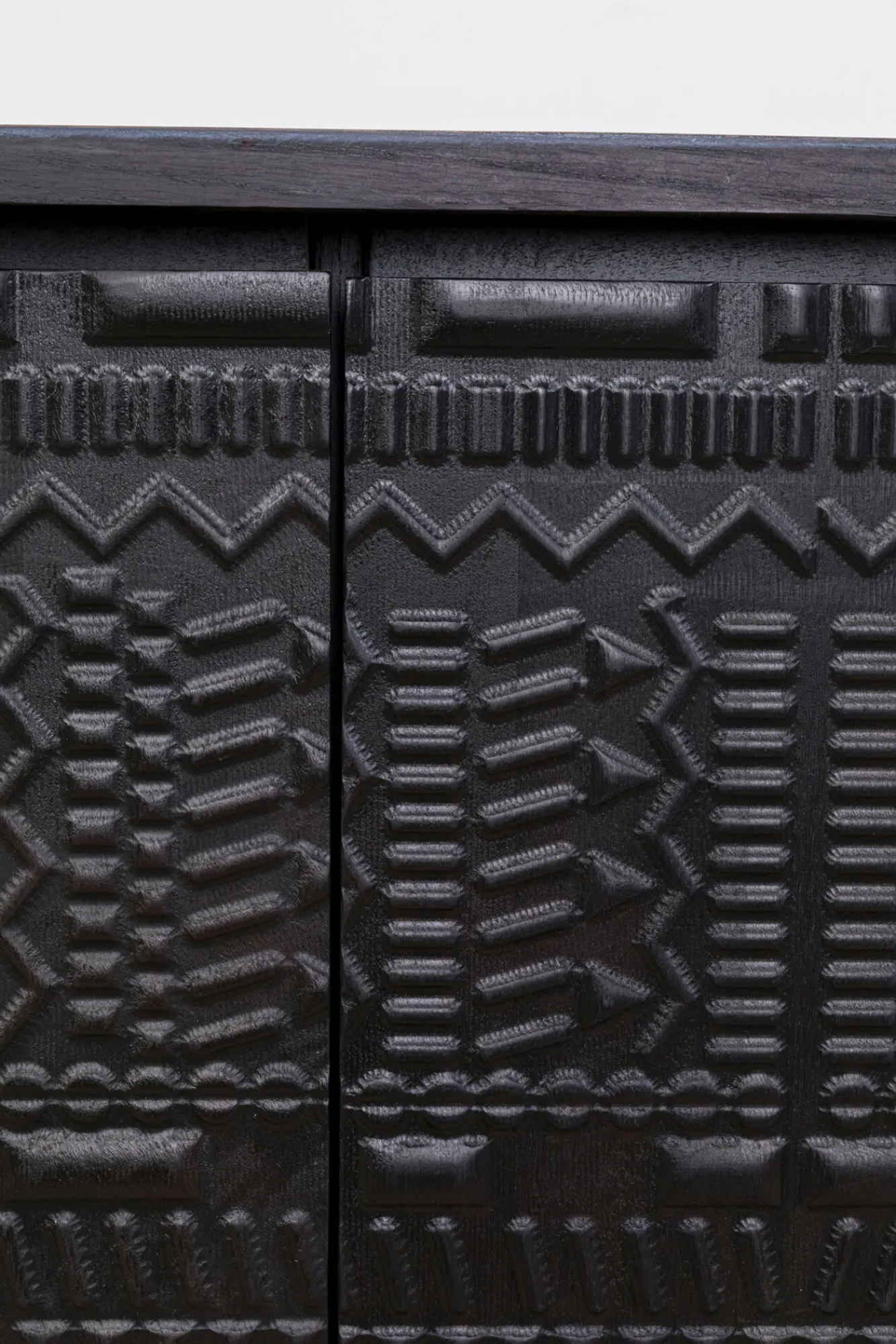 Online KARE Design Komoda 3-drzwiowa boho drewno mango czarne blat naturalny 160x75 cm - KARE