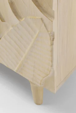 Outlet KARE Design Komoda 3-drzwiowa drewniana boho motyw roślinny 160x75 cm - KARE