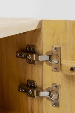 Outlet KARE Design Komoda 3-drzwiowa drewniana boho motyw roślinny 160x75 cm - KARE