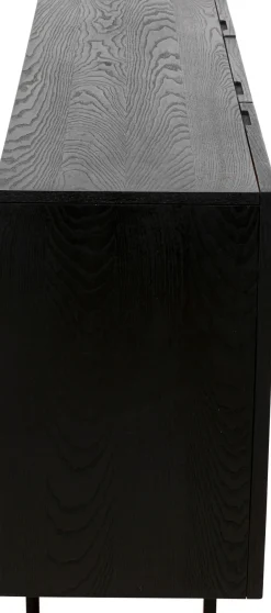 Best KARE Design Komoda 3-drzwiowa fornirowana front czarno-biały 160x75 cm - KARE