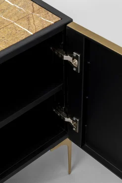 Online KARE Design Komoda 4-drzwiowa loft stal i marmur 183x75 cm - KARE