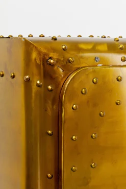 Sale KARE Design Komoda 1-drzwiowa loft złota stalowa 66x152 cm - KARE