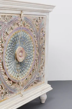 Online KARE Design Komoda 4-drzwiowa z drewna mango front kolorowy 180x95 cm - KARE