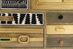 Best KARE Design Komoda ekskluzywna z szufladami antyczne złoto ręczne wykonanie 110x105 cm - KARE