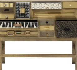 Best KARE Design Komoda ekskluzywna z szufladami antyczne złoto ręczne wykonanie 110x105 cm - KARE