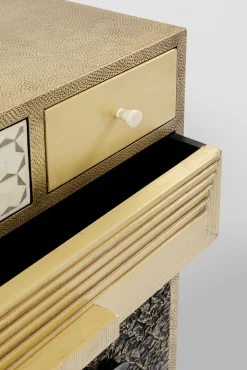 Best KARE Design Komoda ekskluzywna z szufladami antyczne złoto ręczne wykonanie 110x105 cm - KARE