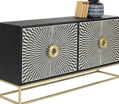 Fashion KARE Design Komoda Electro 160x80 cm czarno-biała - KARE