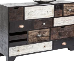 Hot KARE Design Komoda Finca 114x80 cm ciemnobrązowa mango - KARE