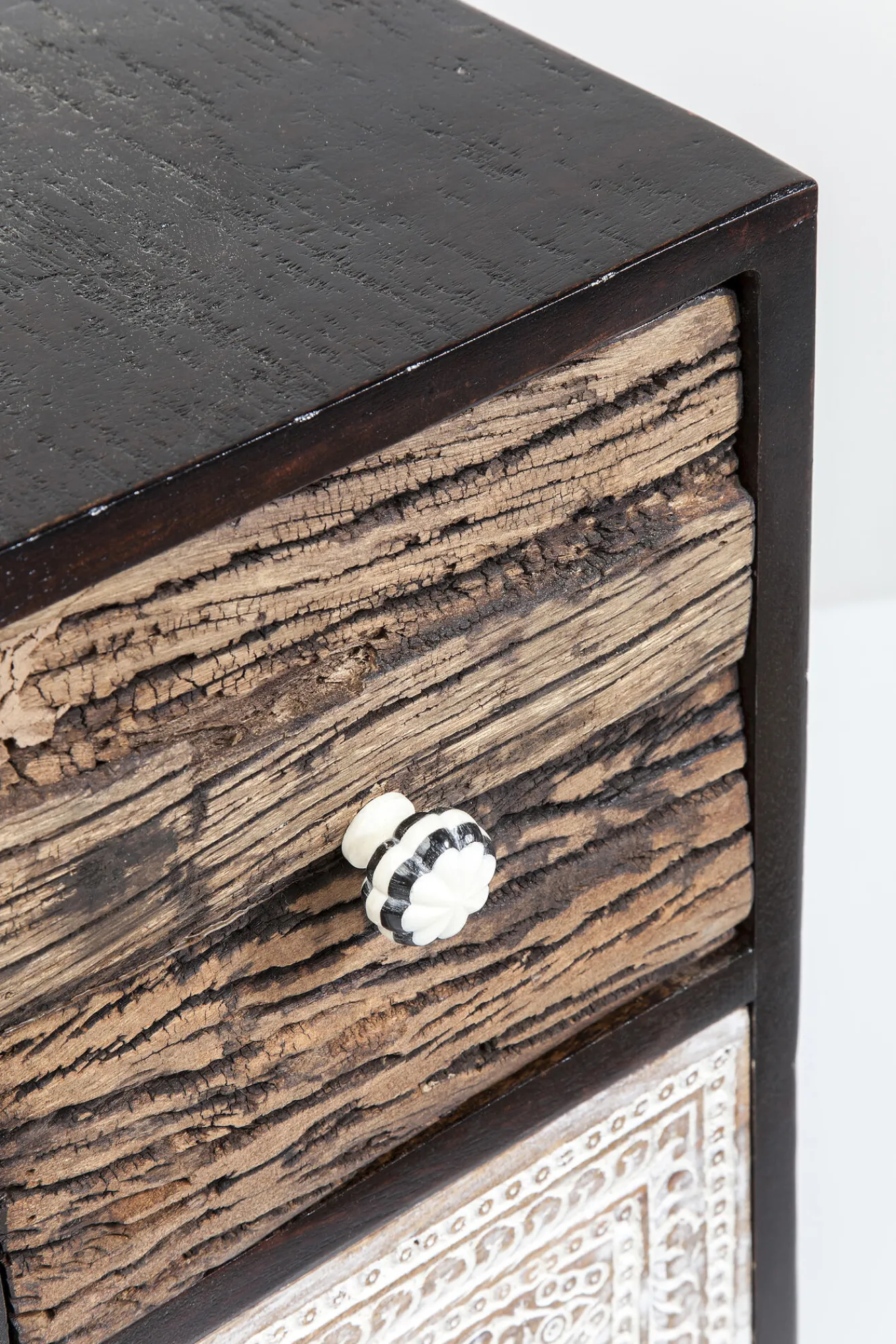 Hot KARE Design Komoda Finca 114x80 cm ciemnobrązowa mango - KARE