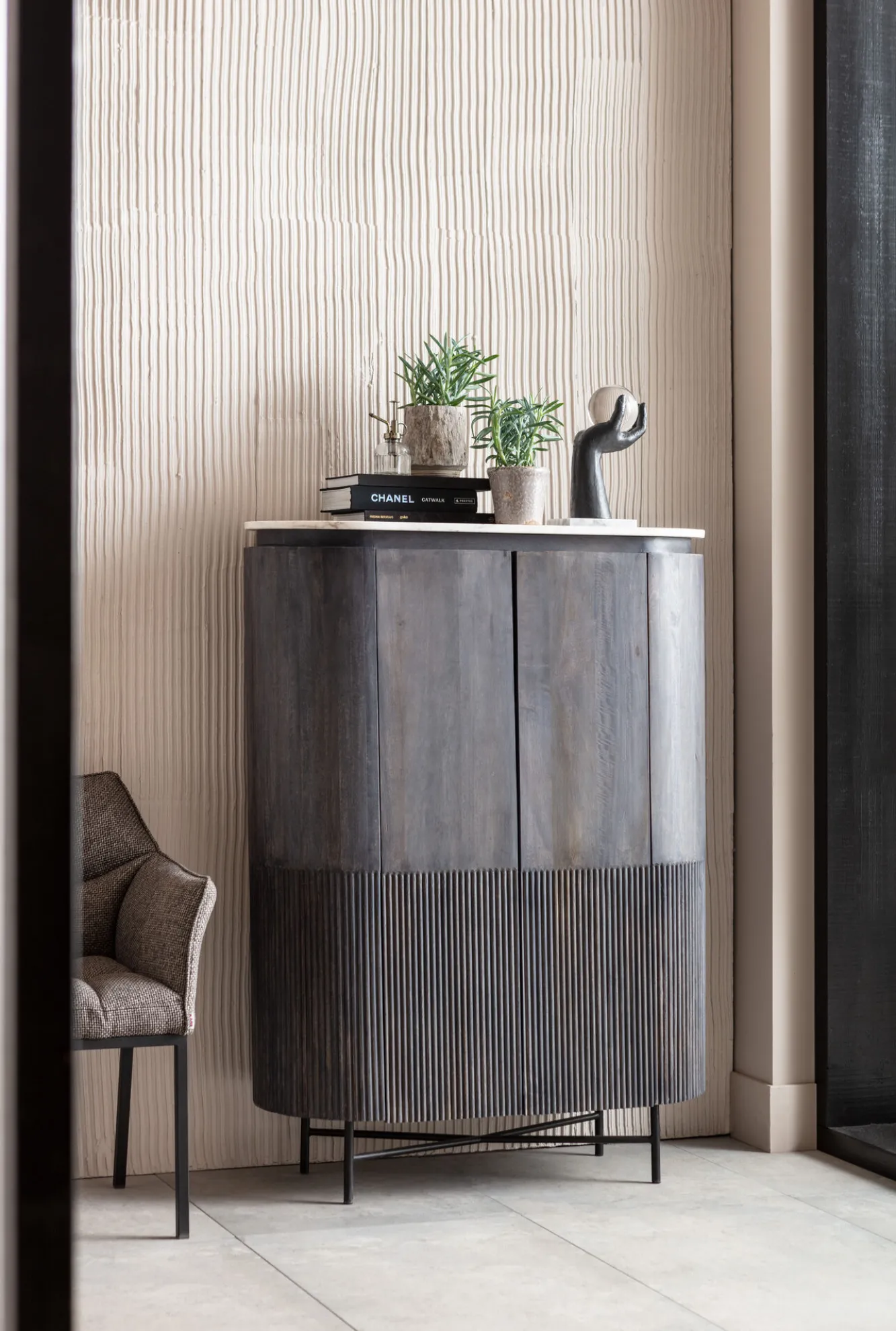 Outlet KARE Design Komoda Glenn 100x138 cm ciemnoszara - KARE