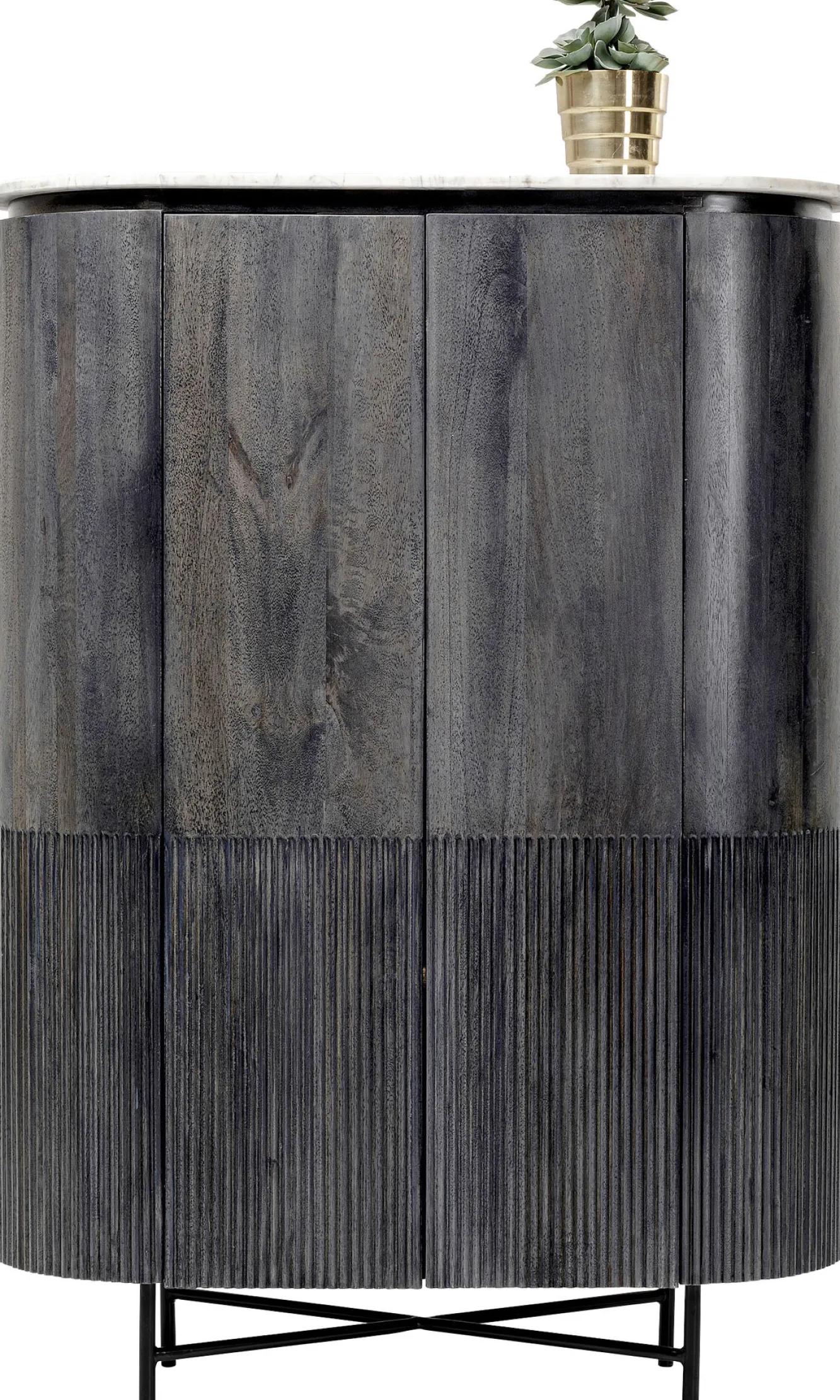 Outlet KARE Design Komoda Glenn 100x138 cm ciemnoszara - KARE