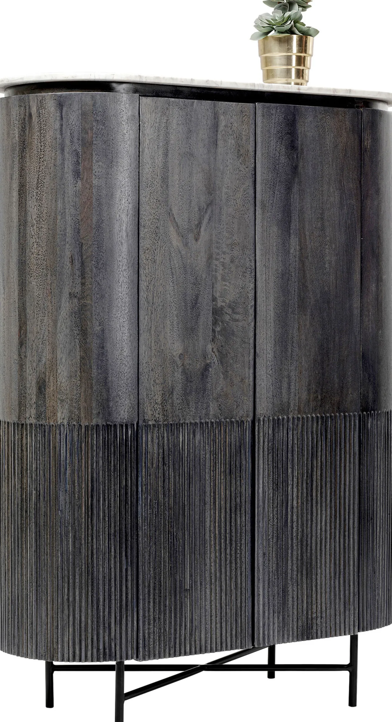 Outlet KARE Design Komoda Glenn 100x138 cm ciemnoszara - KARE