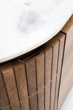 Clearance KARE Design Komoda Grace 160x78 cm drewno mango - blat marmur - KARE