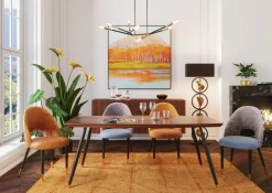 Discount KARE Design Komoda Grooves 164x79 cm brązowa mango - KARE