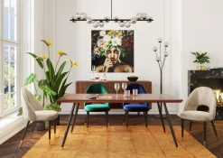 Discount KARE Design Komoda Grooves 164x79 cm brązowa mango - KARE