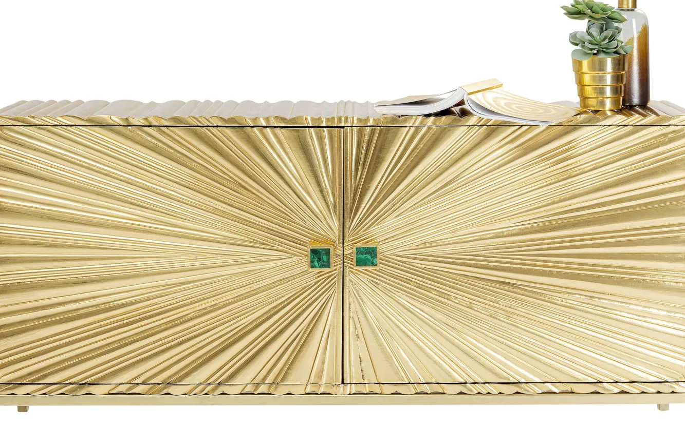 Best KARE Design Komoda Illumino 160x80 cm złota - KARE