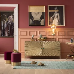 Best KARE Design Komoda Illumino 160x80 cm złota - KARE