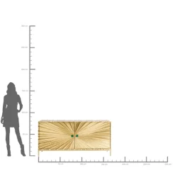 Best KARE Design Komoda Illumino 160x80 cm złota - KARE