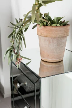 Clearance KARE Design Komoda lustrzana blat lustro srebrna z szufladami 49x41 cm - KARE