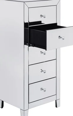 Clearance KARE Design Komoda lustrzana blat lustro srebrna z szufladami 49x41 cm - KARE