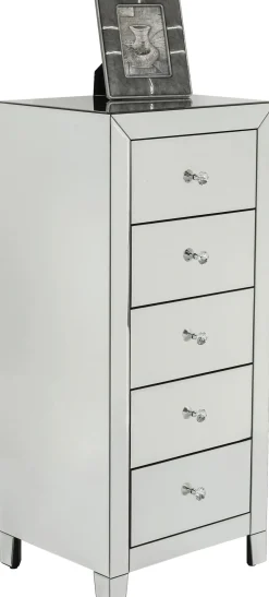 Clearance KARE Design Komoda lustrzana blat lustro srebrna z szufladami 49x41 cm - KARE