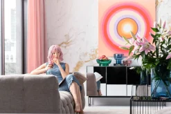 Outlet KARE Design Komoda lustrzana 4-drzwiowa nogi czarne 160x80 cm - KARE