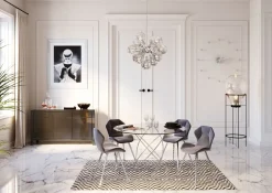 Clearance KARE Design Komoda Luxury Push 141x77 cm szara - KARE