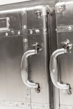 New KARE Design Komoda na kółkach Buster 81x60 cm srebrna - KARE