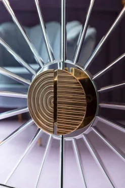 Sale KARE Design Komoda Queen 162x77 cm lustrzana - podstawa złota - KARE