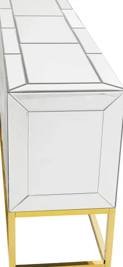 Sale KARE Design Komoda Queen 162x77 cm lustrzana - podstawa złota - KARE