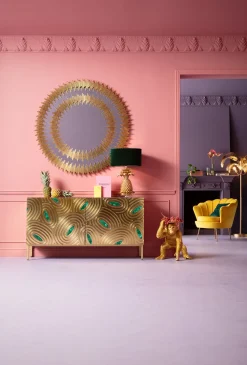 Sale KARE Design Komoda Saragossa 150x80 cm złota - zielony malachit - KARE