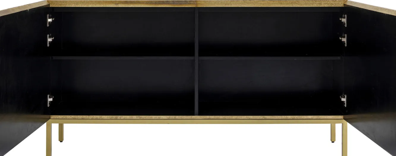 Sale KARE Design Komoda Saragossa 150x80 cm złota - zielony malachit - KARE