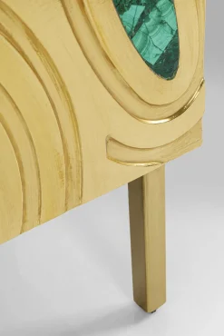 Sale KARE Design Komoda Saragossa 150x80 cm złota - zielony malachit - KARE