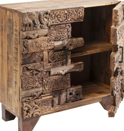 Best KARE Design Komoda Shanti Surprise Puzzle mango 90x90 cm drewniana - KARE