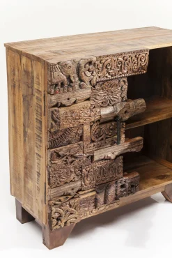 Best KARE Design Komoda Shanti Surprise Puzzle mango 90x90 cm drewniana - KARE