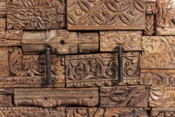 Best KARE Design Komoda Shanti Surprise Puzzle mango 90x90 cm drewniana - KARE