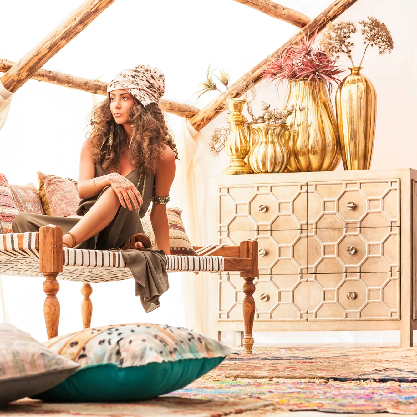 Online KARE Design Komoda szampańska z 6 szufladami glamour 108 x 38 cm - KARE