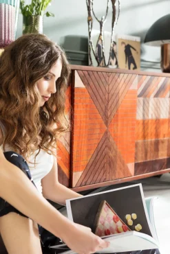 Clearance KARE Design Komoda Tomahawk 177x75 cm kolorowa - KARE